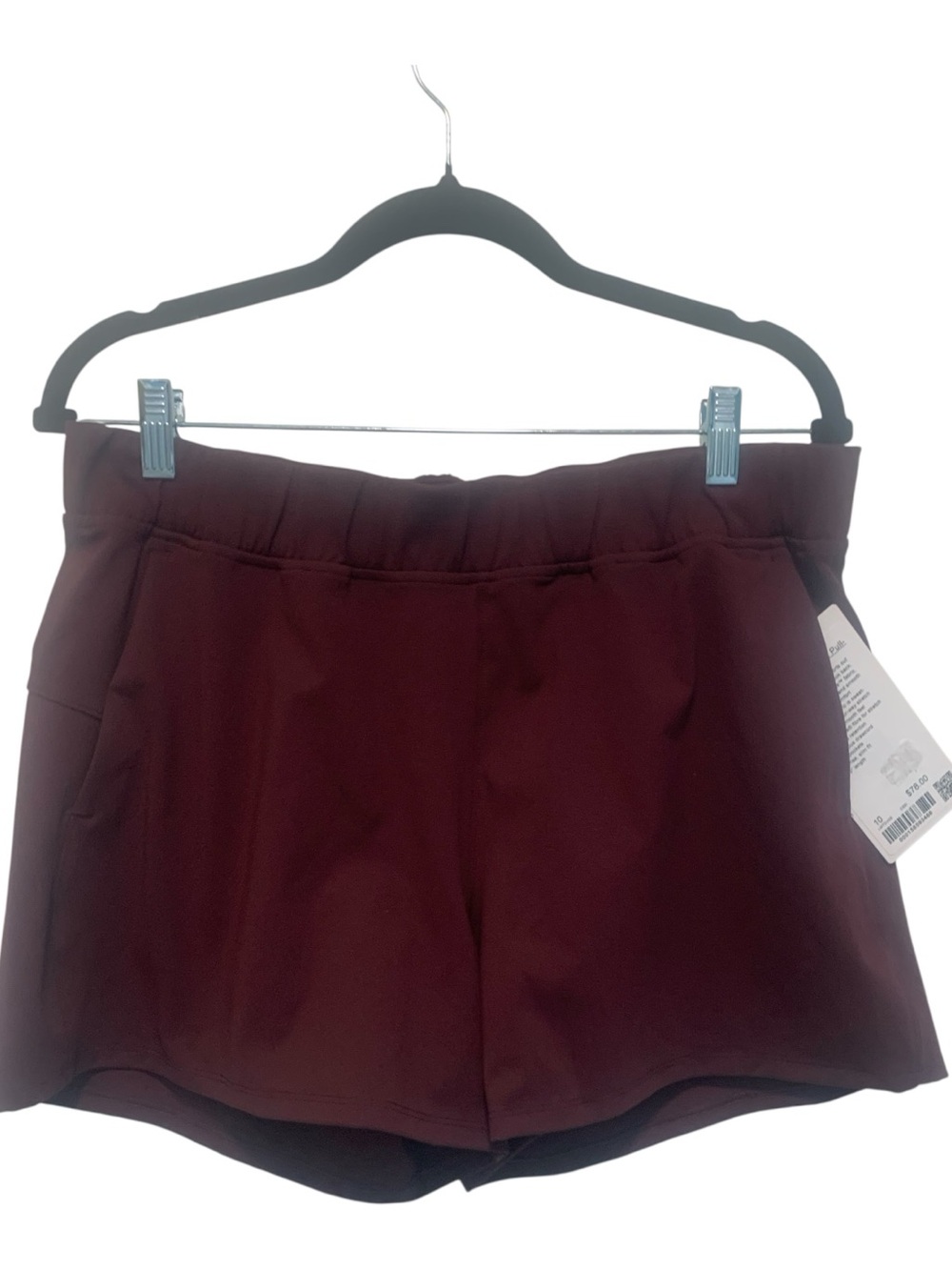 NWT Lululemon luxtreme slim-fit pull-on MR shorts Size 10
